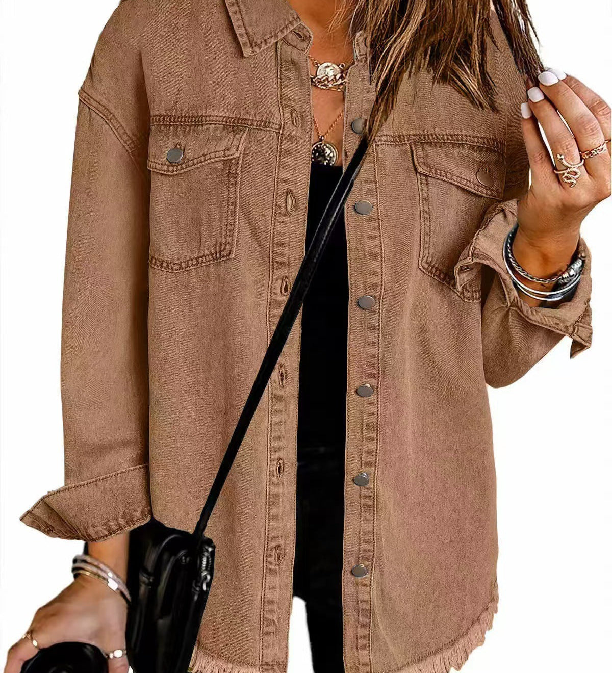 Zuzana – Stylová džínová bunda s uvolněným střihem pro každou příležitost