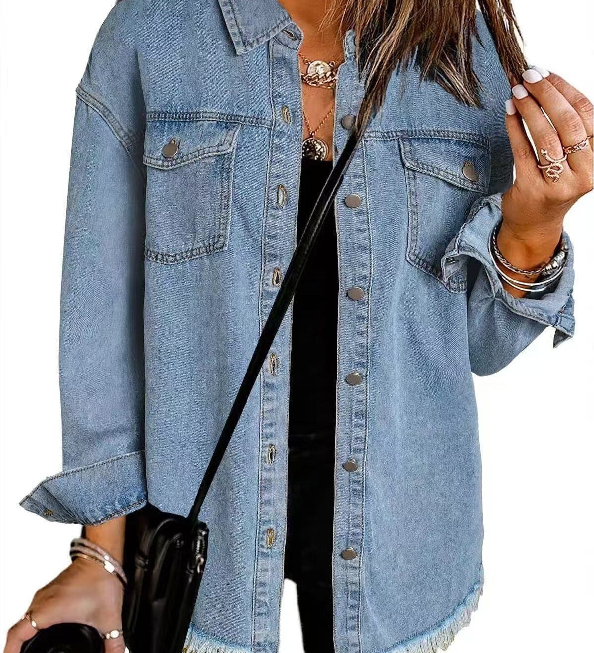 Zuzana – Stylová džínová bunda s uvolněným střihem pro každou příležitost