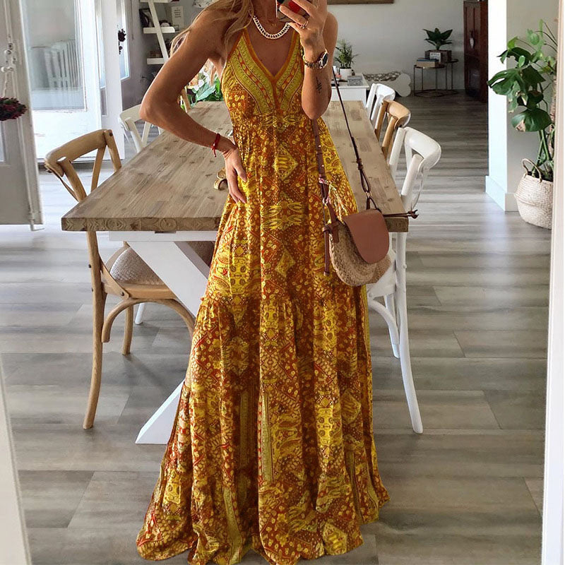 Gweneth - Mouwloze Boho-Jurk