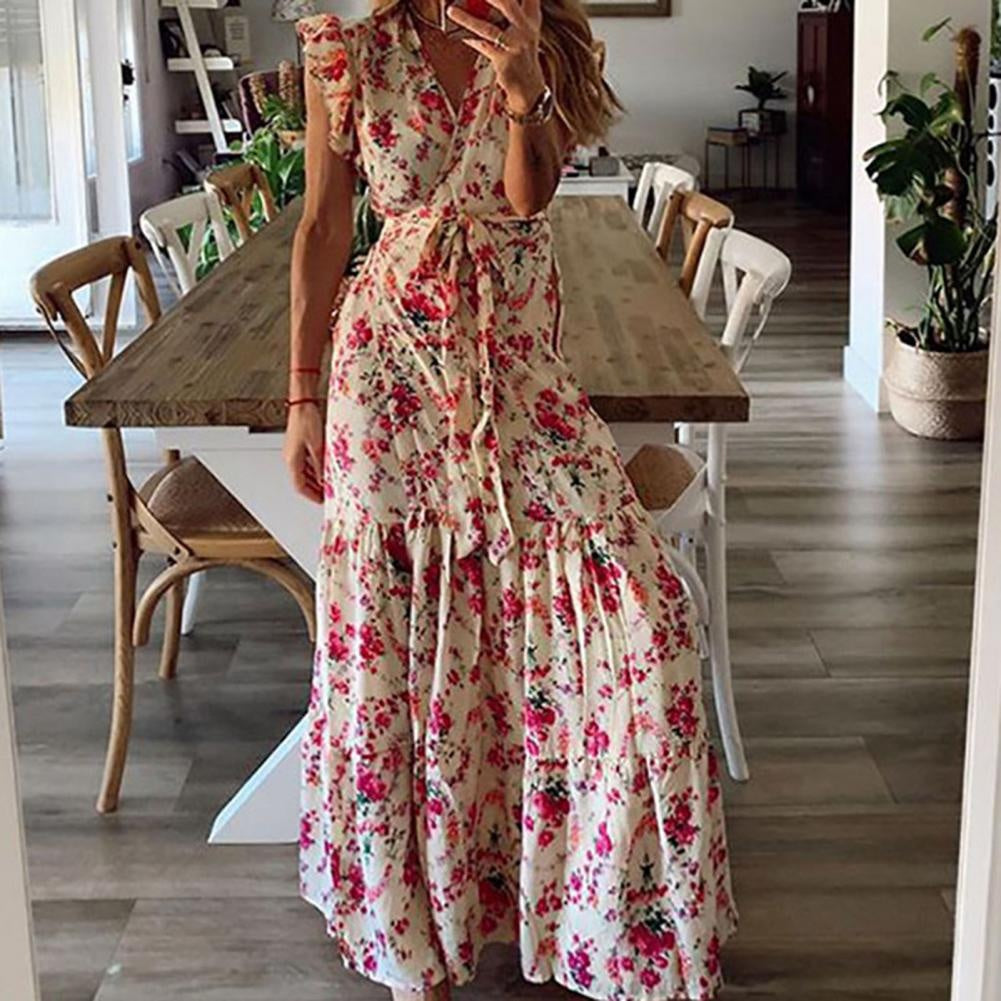 Shera - Maxi jurk met bloemenpatroon