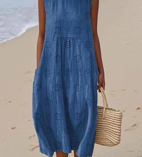 Sara | Vzorované Midi Šaty