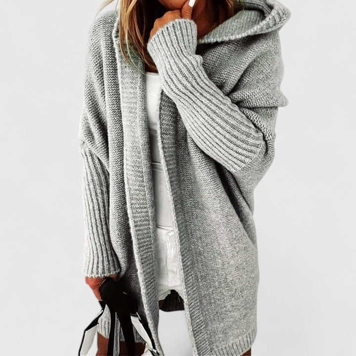 Daniela – Dlouhý cardigan s capucí
