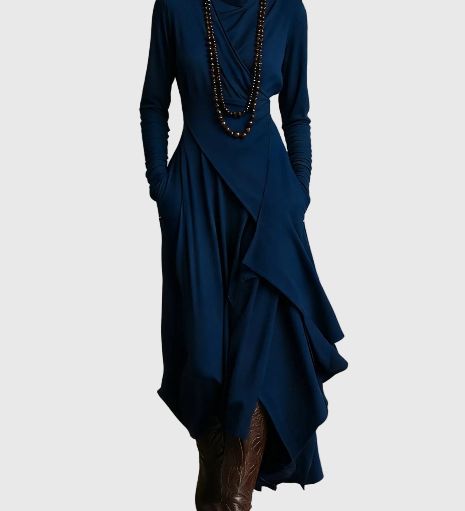 Violet | Maxi-jurk Plissé