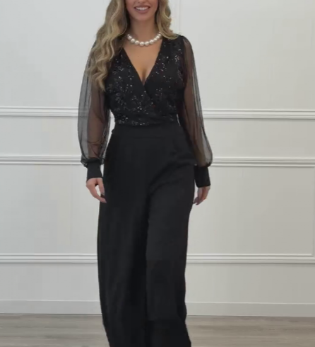 Tereza | Elegantní overal s jemnými detaily a splývavým střihem