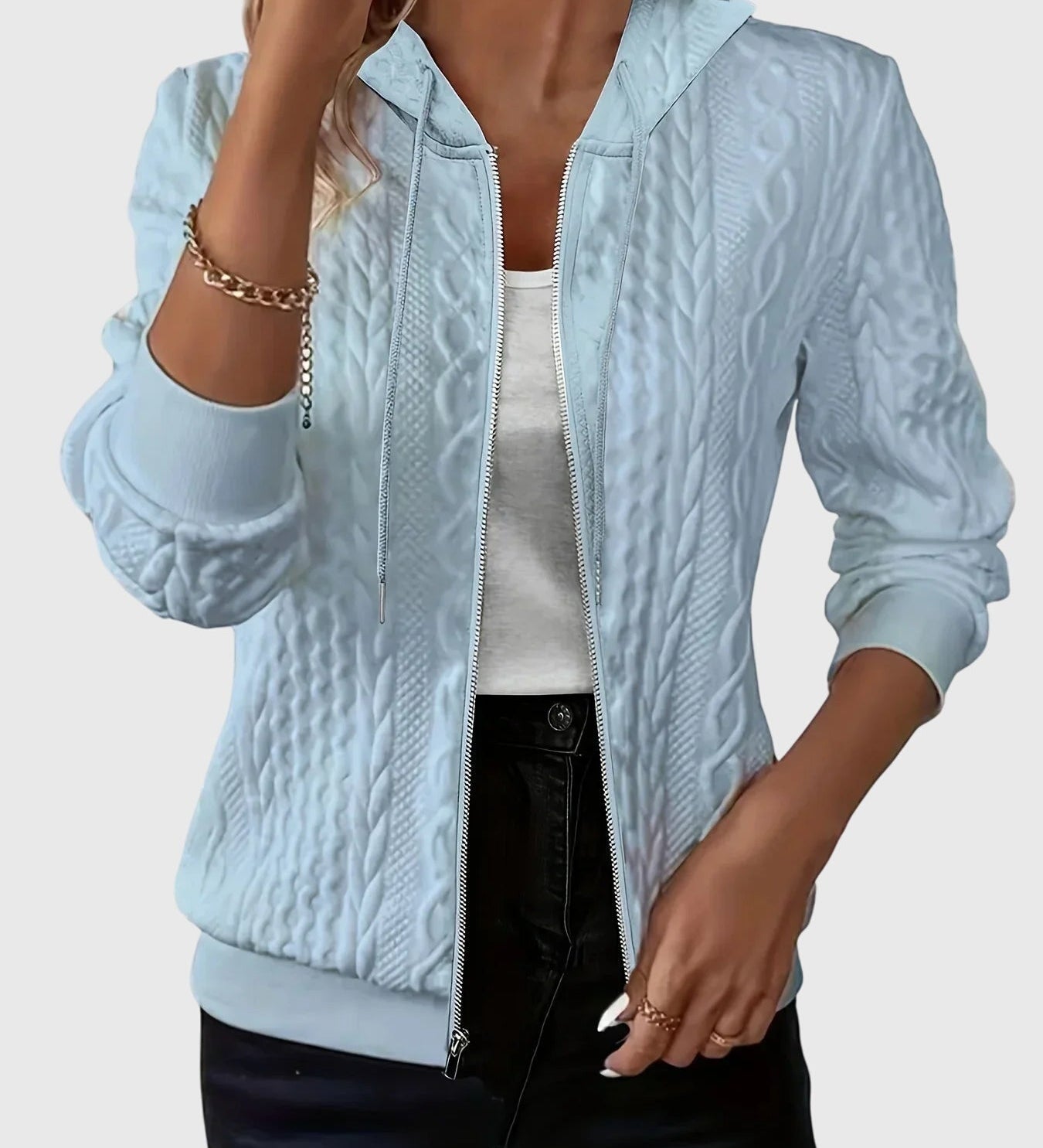 Lena™ - Mikina s kapucí a zipem