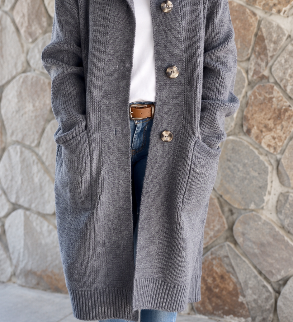 Simone | Lange Trui met Capuchon
