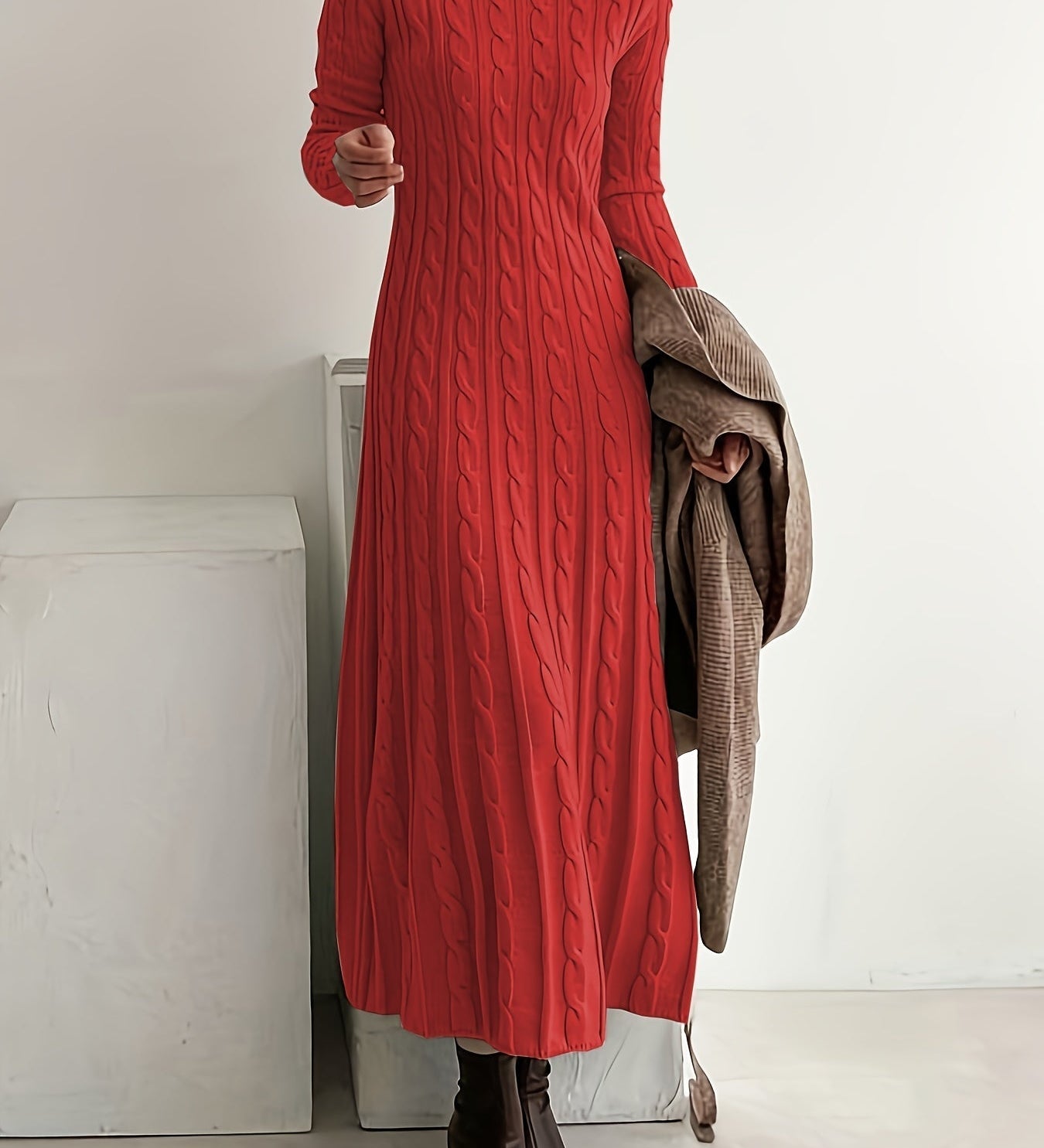 Alžběta | Elegantní pletené šaty s nadčasovou siluetou