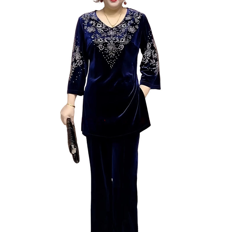 Eliška - elegantní dvoudílný sametový set