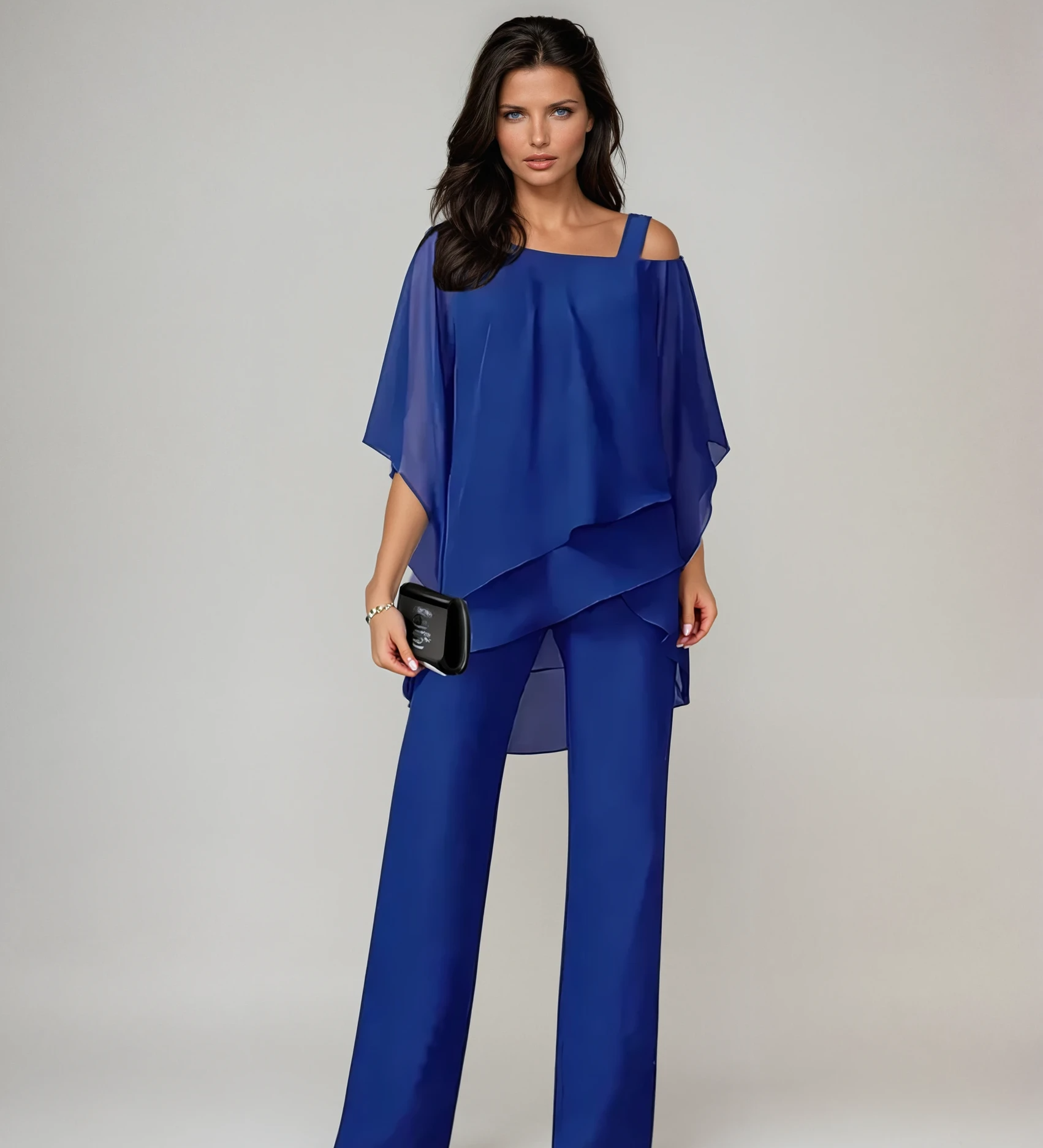 Tereza – Elegantní dámský set s volnou halenkou a kalhotami